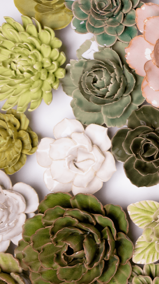 Essex - Ceramic Flower Curated Collection - Chive Ceramics Studio - Ceramic Flower Sets - Chive Ceramics Studio