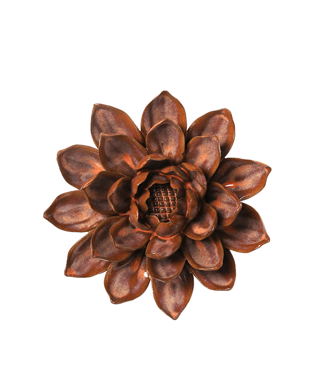 Brown, Beige Ceramic Flowers - Chive Ceramics Studio