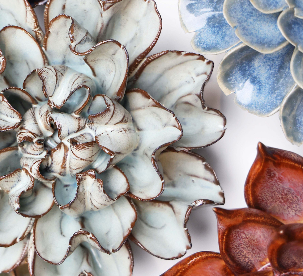 Sneak Peek to our New Japan Ceramic Flower Wall Art Collection | Chive