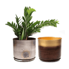 Joe Metal Pot With Drainage Hole | 7, 8, 10 & 12 inches - Chive Ceramics Studio - Pots - Chive Ceramics Studio