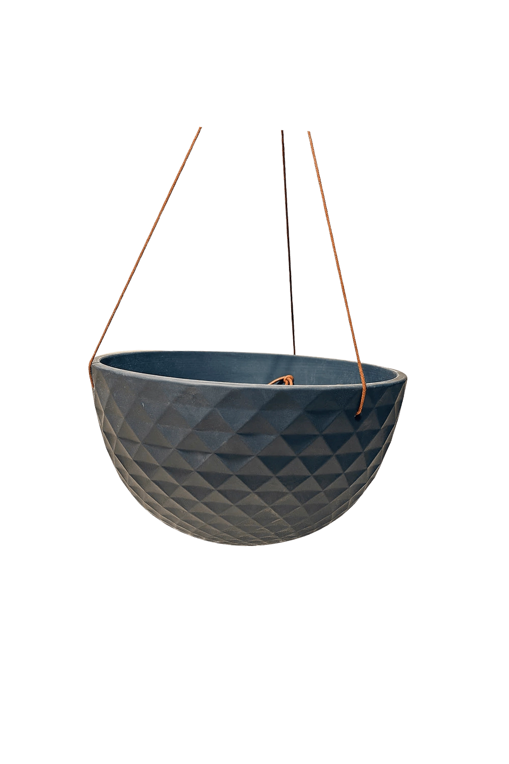 Black Porcelain Modern Hanging Planter - Mofo - handmade by Chive Studio Toronto