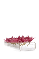 Clear Glass Modern Clear Flower Case - Rectangle Flute - handmade by Chive Studio Toronto