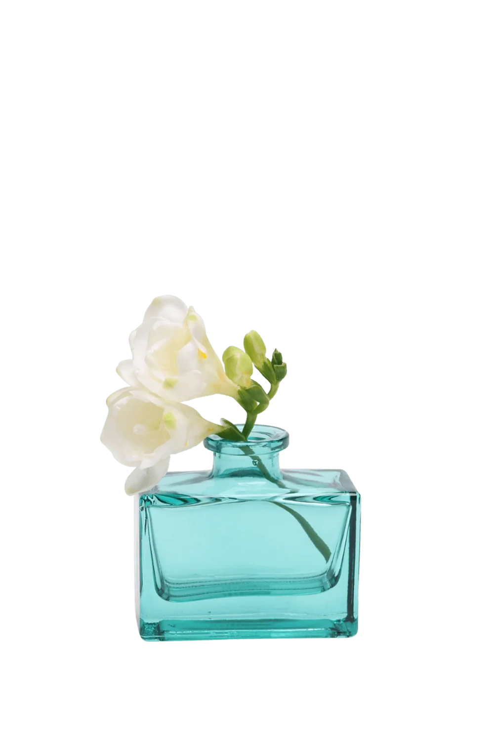 Blue Green Glass Vintage Bud Vases for Weddings - Loft - handmade by Chive Studio Toronto