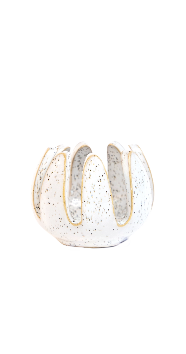Grassy White Speckles - Gideon - handmade by Chive Studio Toronto