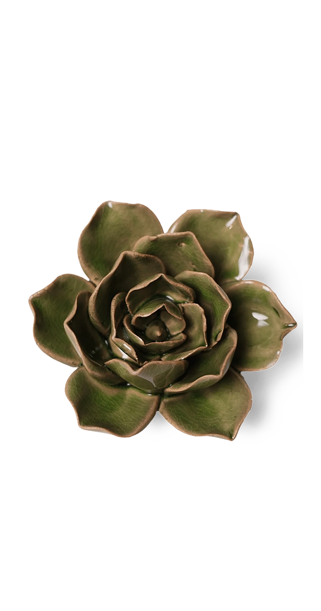 Green - Peony - handmade by Chive Studio Toronto