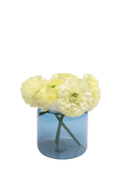 Blue Glass Modern Flower Vase - Jar - handmade by Chive Studio Toronto