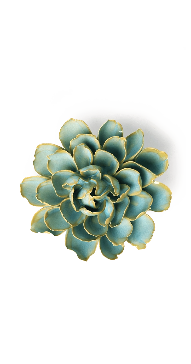 Robin's Egg Blue - French Marigold - handmade by Chive Studio Toronto