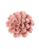 Champagne Pink Hydrangea ceramic wall flower — English Garden Collection — Chive Ceramics Studio