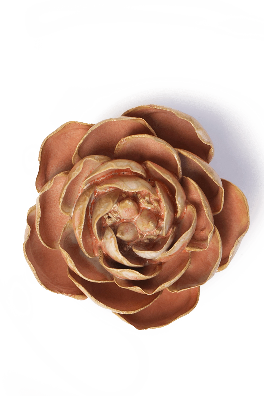 Peach Pink Big Ben Peony - France Collection - handmade by Chive Studio Toronto