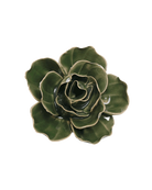 Fir Green Butterfly Ranunculus ceramic wall flower — English Garden Collection — Chive Ceramics Studio