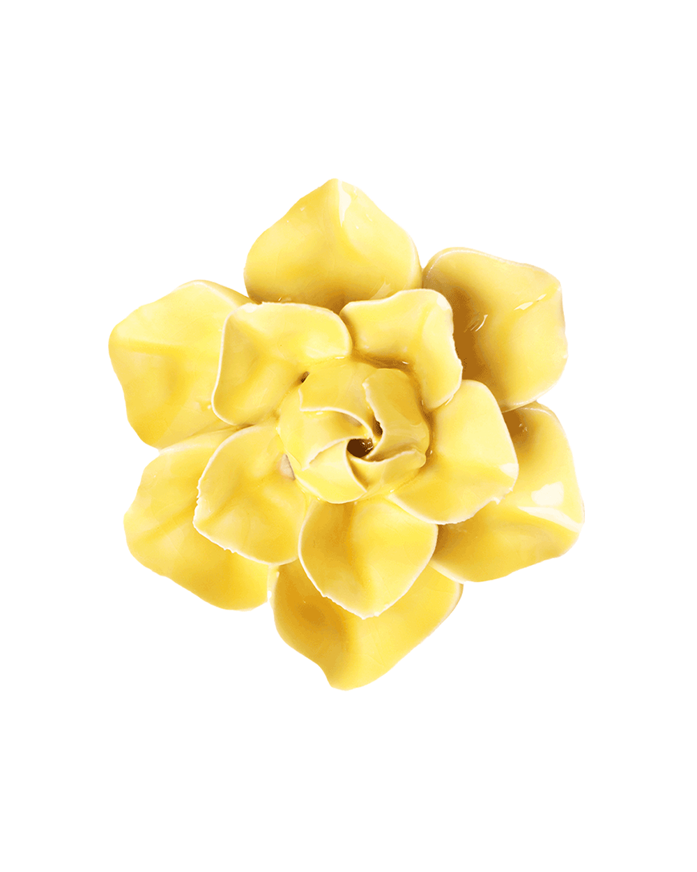 Buttercup Yellow Daffodil ceramic wall flower — English Garden Collection — Chive Ceramics Studio