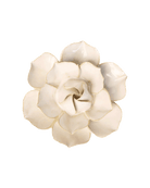 Ivory Daffodil ceramic wall flower detail view — Chive Ceramics Studio