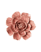 Champagne Pink Rose ceramic wall flower — English Garden Collection — Chive Ceramics Studio