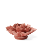 Champagne Pink Rose ceramic wall flower detail view — Chive Ceramics Studio