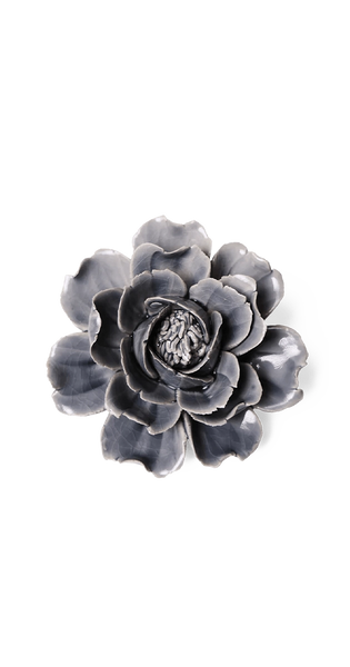 Grey Rose Ceramic Wall Flower | Classic | Chive