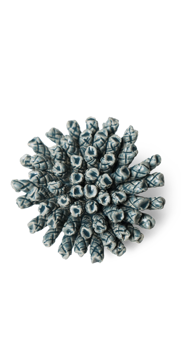 Teal - Flower Medium - handmade by Chive Studio Toronto