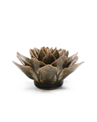 Olive Green Echeveria ceramic wall flower  — English Garden collection — designed in Toronto by Chive Studio