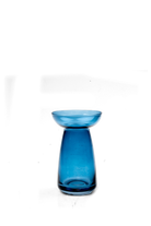 Blue Bulb Forcer Glass Flower Vase - Jaffa - handmade by Chive Studio Toronto