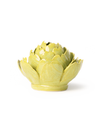 Chartreuse Queen Protea ceramic wall flower detail view — Chive Ceramics Studio