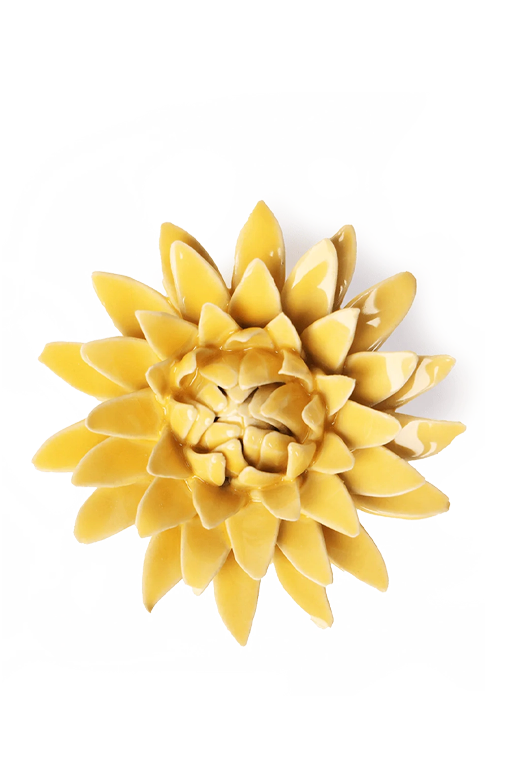 Burnt Yellow Strawflower - English Garden Collection - handmade by Chive Studio Toronto