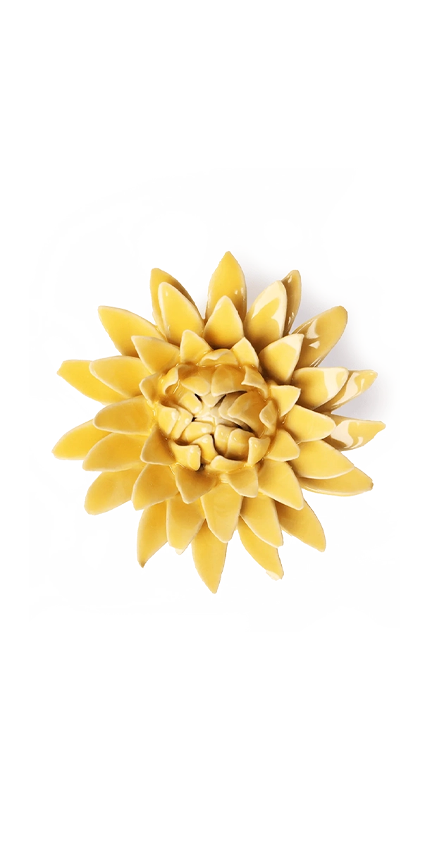 Burnt Yellow - Strawflower - handmade by Chive Studio Toronto