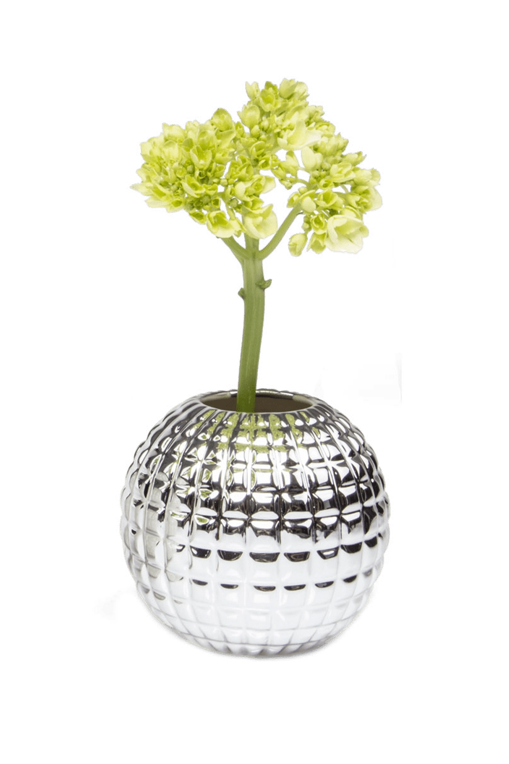 Silver Porcelain Flower Vase - Tac - handmade by Chive Studio Toronto