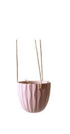 Clay Terra Cotta Ceramic Modern Hanging Planter - Virago - handmade by Chive Studio Toronto