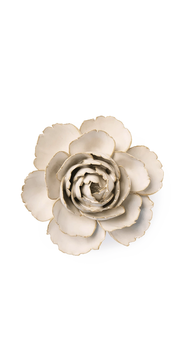 Ivory - English Rose - handmade by Chive Studio Toronto