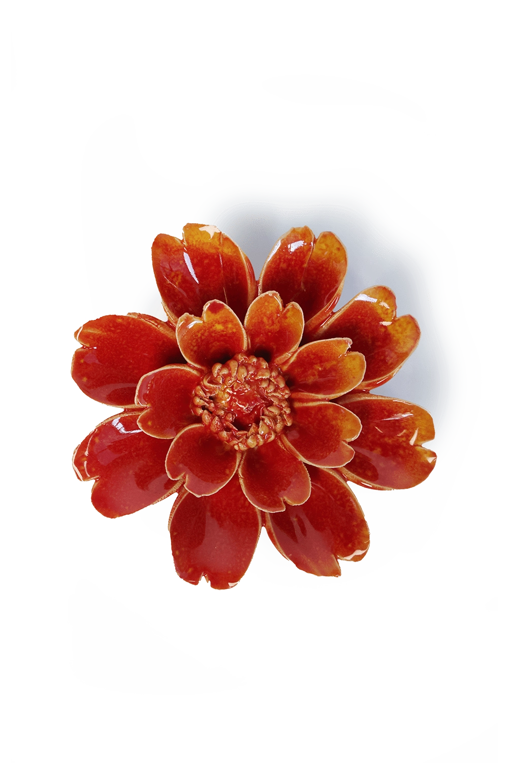 April Birth Flower | Orange Daisy Ceramic Gift | Chive