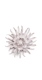 Pearlescent White - Medium Flower - handmade by Chive Studio Toronto