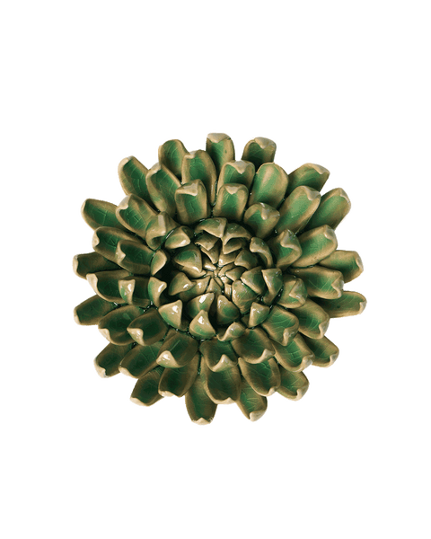 dining room decor │ Jungle Green Pompom Mum │ Chive