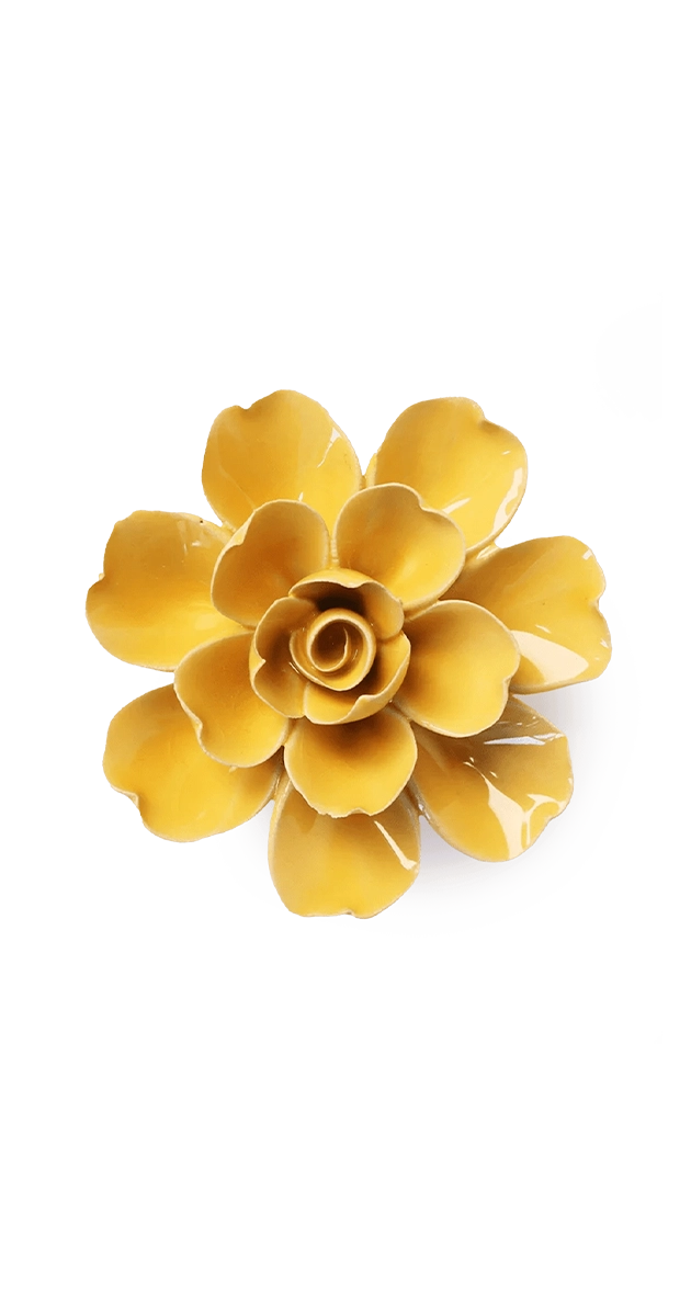 Burnt Yellow - Tahitian Gardenia - handmade by Chive Studio Toronto