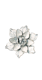 Blue White - Columbine - handmade by Chive Studio Toronto