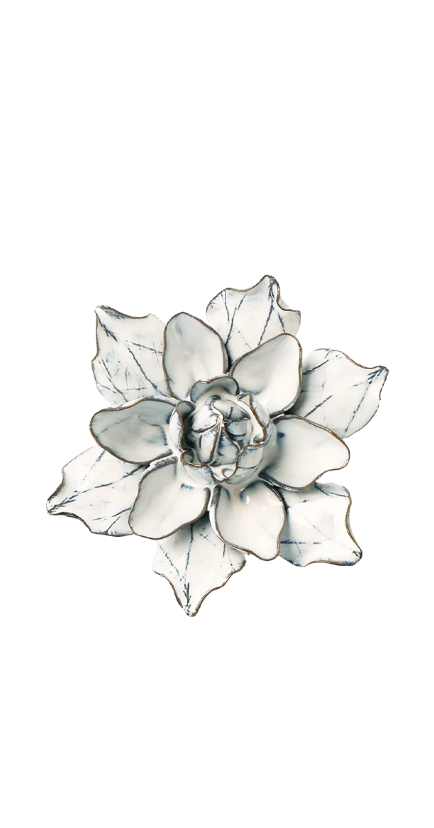 Blue White - Columbine - handmade by Chive Studio Toronto