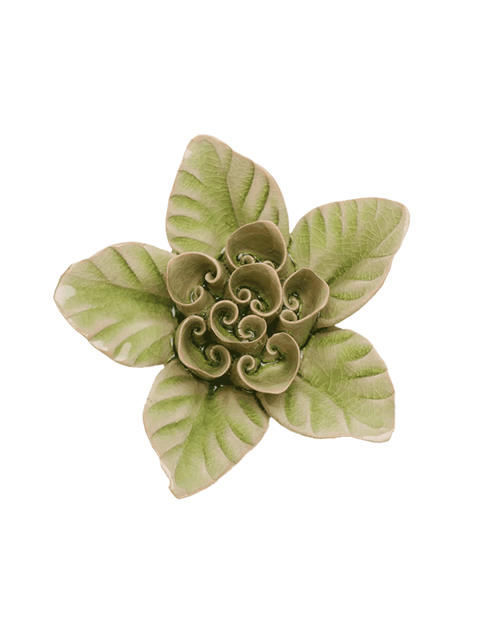 Peridot Green - Maiden Lotus - handmade by Chive Studio Toronto