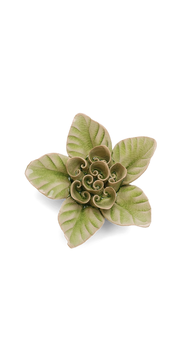 Peridot Green - Maiden Lotus - handmade by Chive Studio Toronto