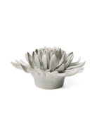 Panache Green Spider Mum ceramic wall flower — English Garden — handmade by Chive Studio Toronto