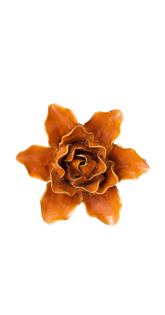 Burnt Orange - Stargazer Lily - handmade by Chive Studio Toronto