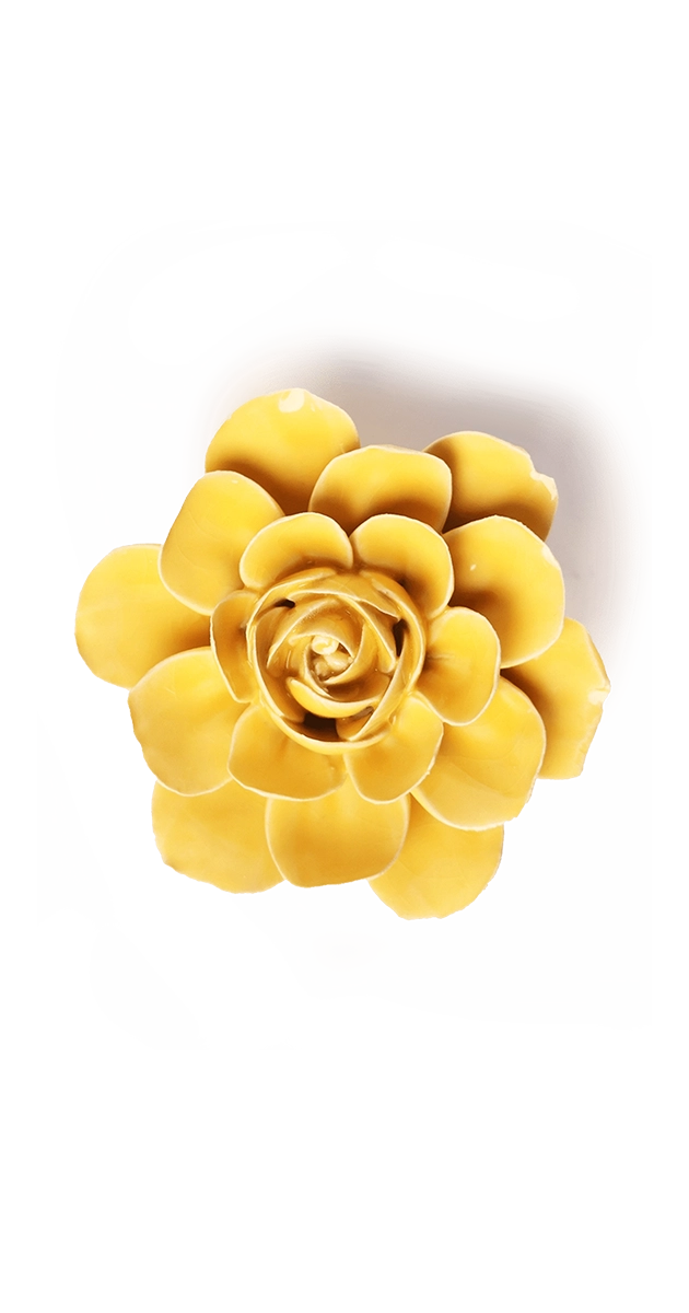 Burnt Yellow - Begonia - handmade by Chive Studio Toronto