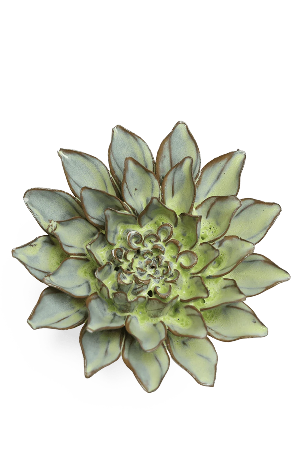 Pear Green Calico Aster - Japan Collection - handmade by Chive Studio Toronto