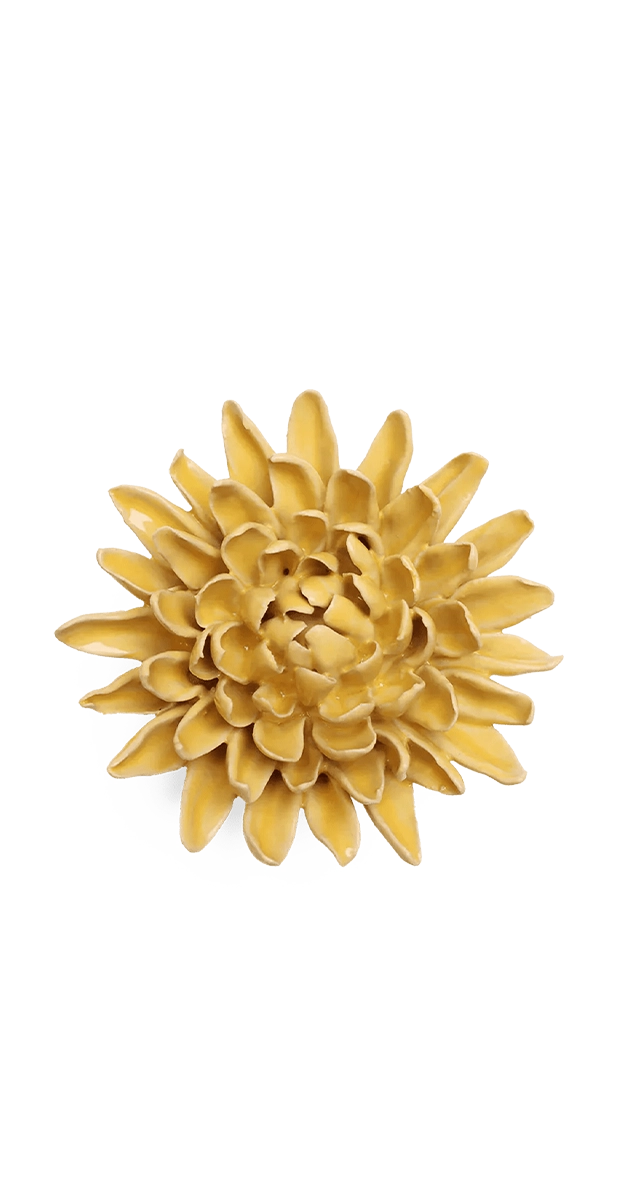 Buttercup Yellow Chrysanthemum - November Birth Flower - handmade by Chive Studio Toronto
