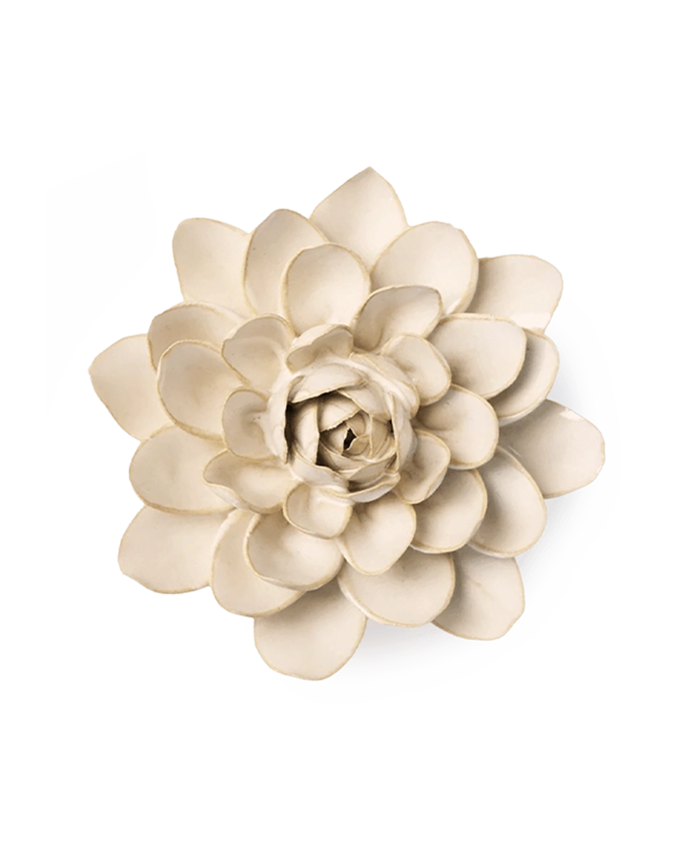 Ivory Snowdrop ceramic wall flower — English Garden Collection — Chive Ceramics Studio