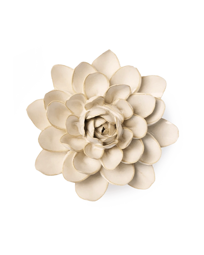 Ivory Snowdrop ceramic wall flower — English Garden Collection — Chive Ceramics Studio