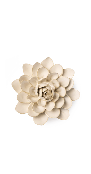 Ivory Snowdrop Ceramic Wall Flower | English Garden | Chive