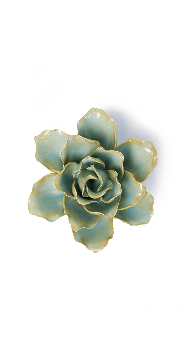 Robin's Egg Blue - Stargazer Lily - handmade by Chive Studio Toronto
