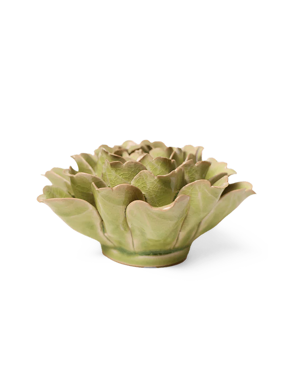 Peridot Peony ceramic wall flower  — English Garden collection — designed in Toronto by Chive Studio