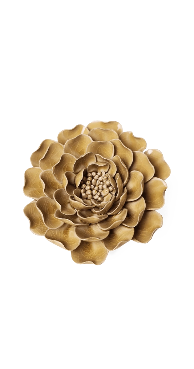 Caramel Charm - Peony - handmade by Chive Studio Toronto