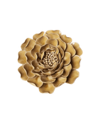Caramel Charm Peony ceramic wall flower — English Garden Collection — Chive Ceramics Studio