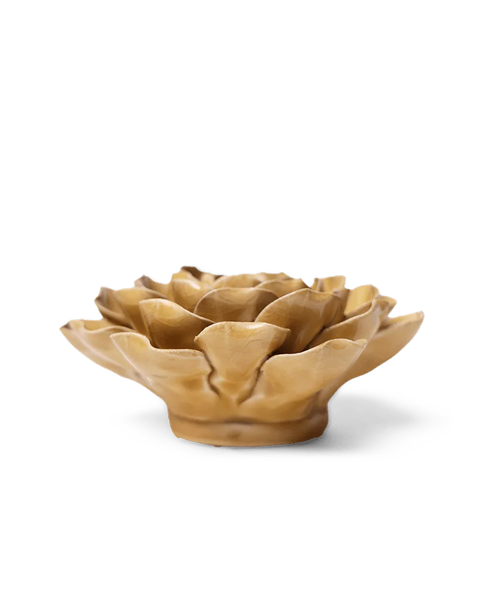 Caramel Charm Peony ceramic wall flower detail view — Chive Ceramics Studio