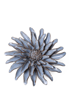blue grey gerbera daisy ceramic wall flower — Japan Collection — designed in Toronto by Chive Studio